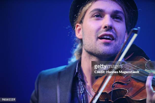 David Garett plays at the Touareg World Premiere at the Postpalast on February 10, 2010 in Munich, Germany.