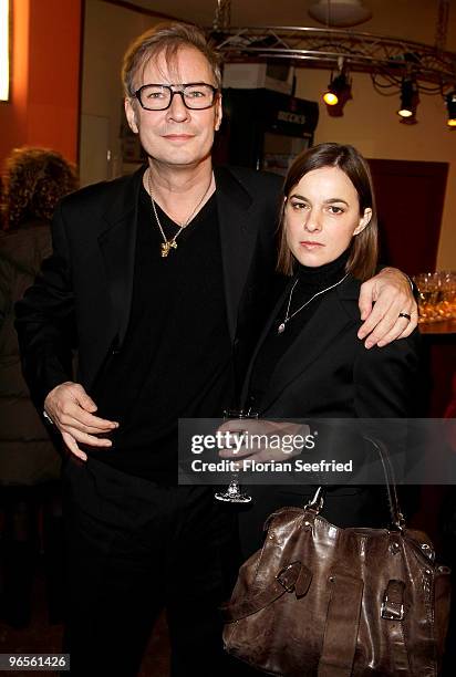 Director Leander Haussmann and girlfriend Annika Kuhl attend the 'Ernst-Lubitsch-Award 2010' at cinema Babylon on February 10, 2010 in Berlin,...