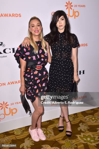 Kaley Cuoco and Briana Cuoco attend Step Up's 14th annual Inspiration Awards at the Beverly Wilshire Four Seasons Hotel on June 1, 2018 in Beverly...