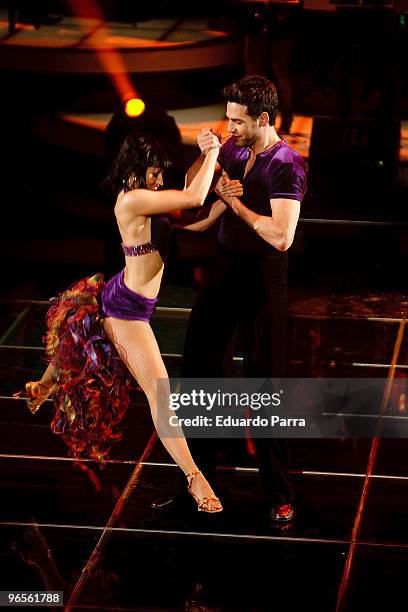 Juan Garcia attends Mira quien baila TV show at Picasso Studios on February 10, 2010 in Madrid, Spain.