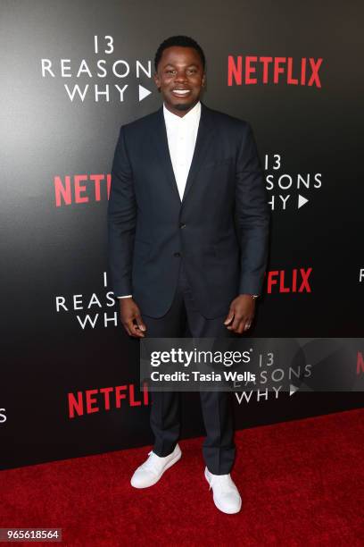 Derek Luke attends #NETFLIXFYSEE event for "13 Reasons Why" Season 2 at Netflix FYSEE At Raleigh Studios on June 1, 2018 in Los Angeles, California.