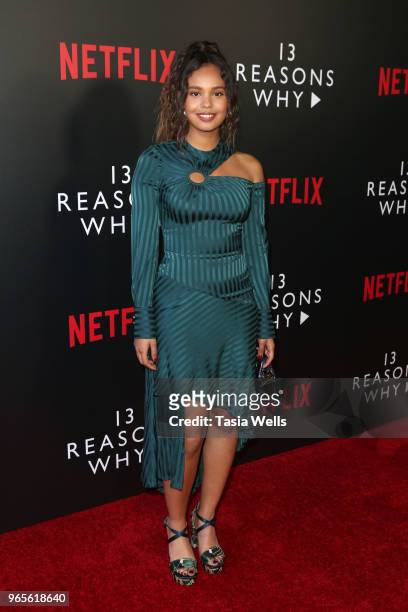 Alisha Boe attends #NETFLIXFYSEE event for "13 Reasons Why" Season 2 at Netflix FYSEE At Raleigh Studios on June 1, 2018 in Los Angeles, California.