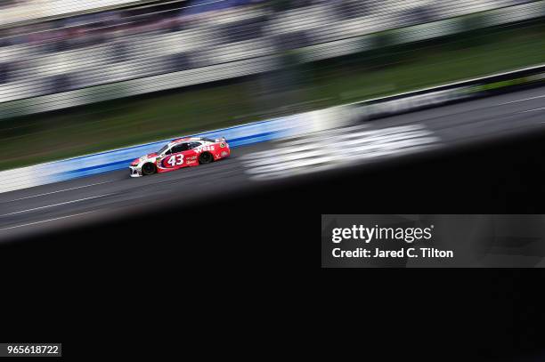 Darrell Wallace Jr. Driver of the Weis Markets Chevrolet, qualifies for the Monster Energy NASCAR Cup Series Pocono 400 at Pocono Raceway on June 1,...