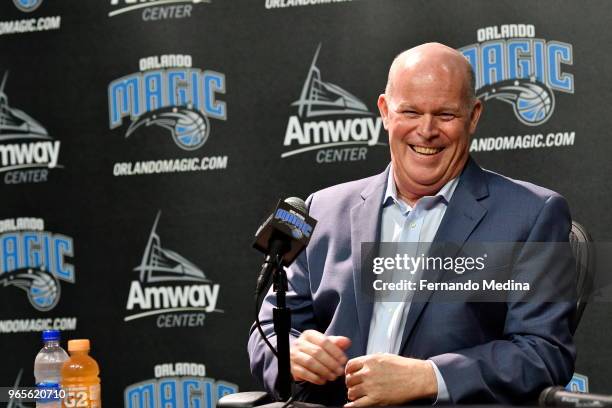 Orlando Magic introduce new Head Coach Steve Clifford during a press conference on May 30, 2018 at Amway Center in Orlando, Florida. NOTE TO USER:...