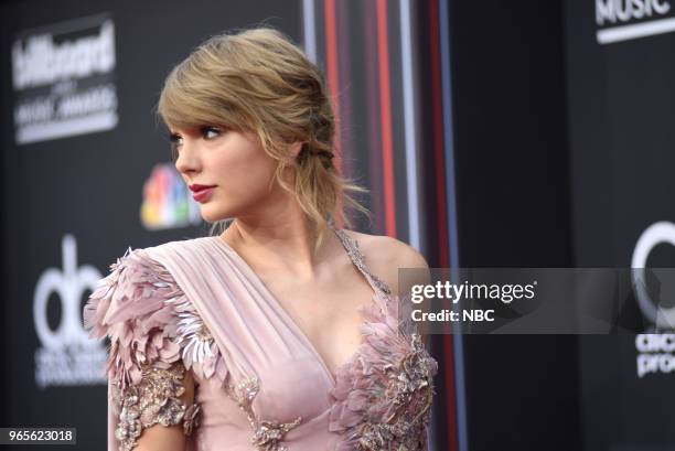 Red Carpet Arrivals -- 2018 BBMA's at the MGM Grand, Las Vegas, Nevada -- Pictured: Taylor Swift --