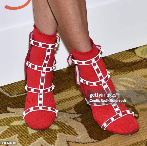 Shoe fashion detail, Charlotte McKinney attends Step Up's 14th Annual Inspiration Awards at the Beverly Wilshire Four Seasons Hotel on June 1, 2018...