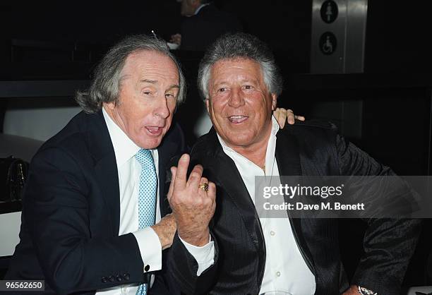 Sir Jackie Stewart and Mario Andretti attend the Motor Sport Hall Of Fame 2010 at The Roundhouse on February 10, 2010 in London, England.