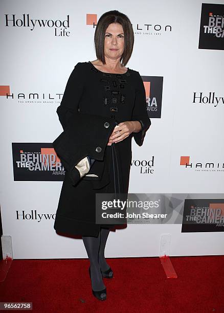 Costume Designer Colleen Atwood arrives to the Hamilton Behind the Camera Awards Hosted by Hollywood Life at The Highlands on November 11, 2007 in...