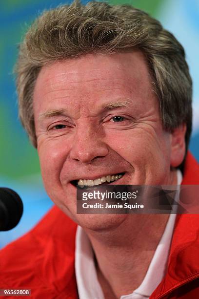 Colin Moynihan, Chairman of the British Olympic Association, speaks at a press conference ahead of the Vancouver 2010 Winter Olympics on February 10,...