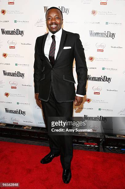 Singer Anthony Hamilton attends the 7th annual Woman's Day Red Dress Awards at Frederick P. Rose Hall, Jazz at Lincoln Center on February 10, 2010 in...