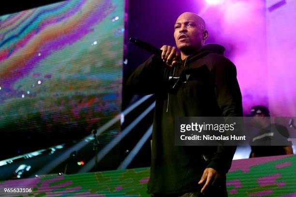 Sticky Fingaz of Onyx performs during the YO! MTV Raps 30th Anniversary Live Event at Barclays Center on June 1, 2018 in New York City.
