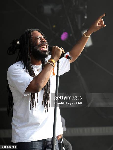 Performs onstage during Day 1 of 2018 Governors Ball Music Festival at Randall's Island on June 1, 2018 in New York City.