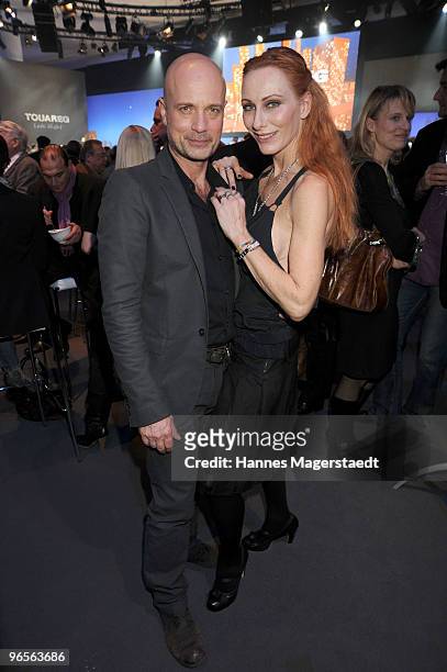 Christian Berkel and Andrea Sawatzki attend the Touareg World Premiere at the Postpalast on February 10, 2010 in Munich, Germany.