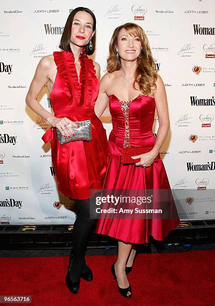 Actress Hayley DuMond and actress Jane Seymour attend the 7th annual Woman's Day Red Dress Awards at Frederick P. Rose Hall, Jazz at Lincoln Center...