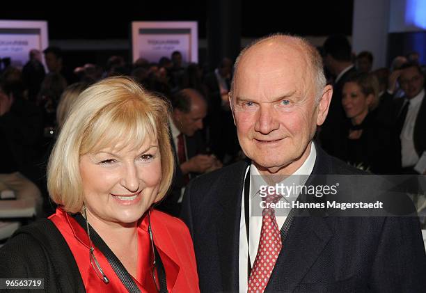 Ferdinand Piech and his wife Ursula attend the Touareg World Premiere at the Postpalast on February 10, 2010 in Munich, Germany.