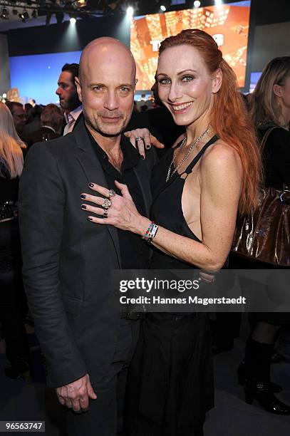 Christian Berkel and Andrea Sawatzki attend the Touareg World Premiere at the Postpalast on February 10, 2010 in Munich, Germany.