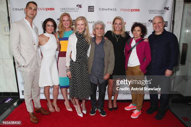 Sam Kleiner, Wendy Reyes, Colleen deVeer, Jennifer Stockman, Larry Poons, Ginger Stickel, Paula Poons, and Nathanial Kahn attend a screening and Q&A...