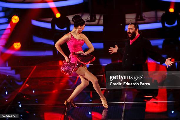 Miguel Angel Rodriguez El Sevilla attends Mira quien baila TV show at Picasso Studios on February 10, 2010 in Madrid, Spain.