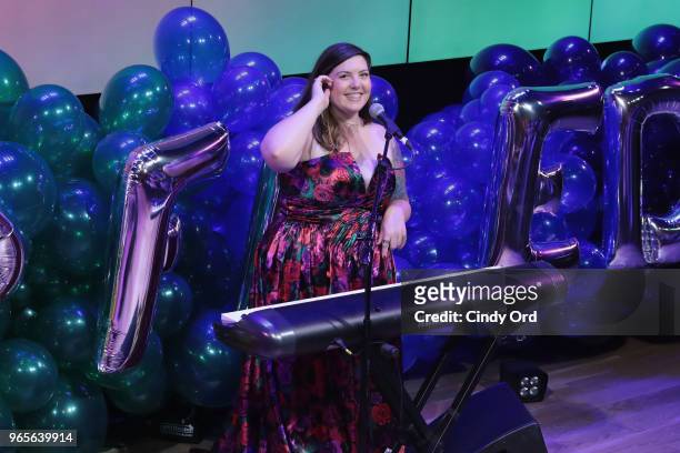 Singer Mary Lambert performs onstage as BuzzFeed hosts its 2nd Annual Queer Prom Powered by Samsung For LGBTQ+ Youth at Samsung 837 on June 1, 2018...