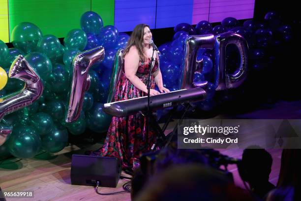 Singer Mary Lambert performs onstage as BuzzFeed hosts its 2nd Annual Queer Prom Powered by Samsung For LGBTQ+ Youth at Samsung 837 on June 1, 2018...