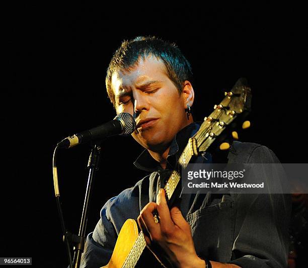 Alan Pownall performs on stage at Hoxton Bar on February 10, 2010 in London, England.