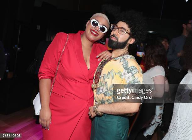 Hosts Jazzmyne Jay Robbins and Curly Velasquez attend as BuzzFeed hosts its 2nd Annual Queer Prom Powered by Samsung For LGBTQ+ Youth at Samsung 837...
