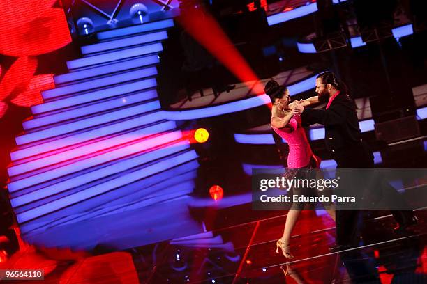 Miguel Angel Rodriguez El Sevilla attends Mira quien baila TV show at Picasso Studios on February 10, 2010 in Madrid, Spain.