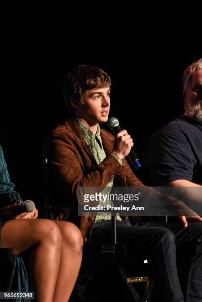 Miles Heizer attends #NETFLIXFYSEE Event For "13 Reasons Why" Season 2 - Inside at Netflix FYSEE At Raleigh Studios on June 1, 2018 in Los Angeles,...