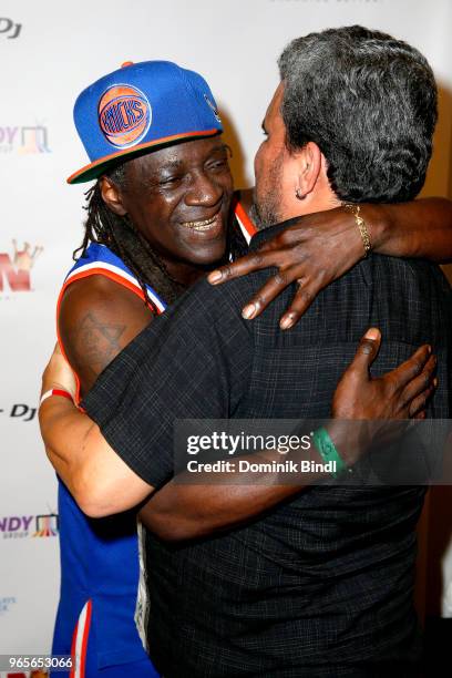 Luis Guzman and Flavor Flav attend the YO! MTV Raps 30th Anniversary Live Event at Barclays Center on June 1, 2018 in New York City.