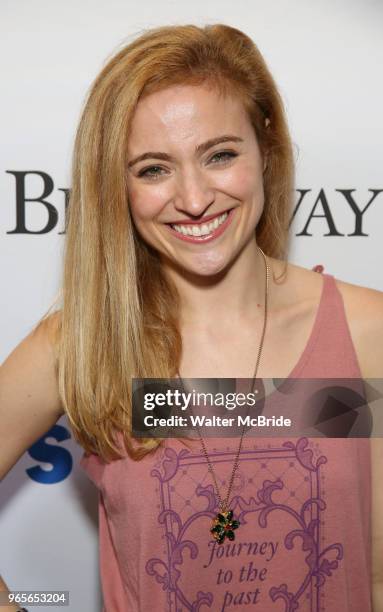 Christy Altomare from 'Anastasia' attends the United Airlines Presents: #StarsInTheAlley Produced By The Broadway League on June 1, 2018 in New York...