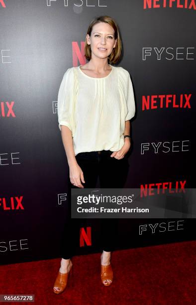 Anna Torv attends Netflix's "Mindhunter" FYC Event at Netflix FYSEE At Raleigh Studios on June 1, 2018 in Los Angeles, California.