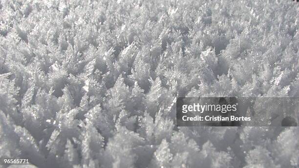 snow crystals in the sun  - bortes stock pictures, royalty-free photos & images