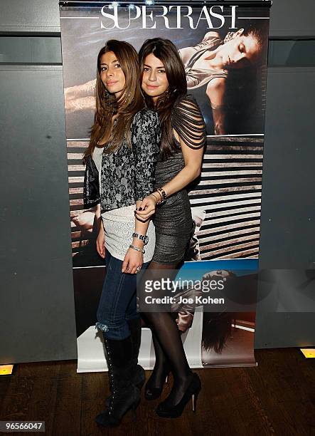 Designer Olcay Gulsen and her sister Gulsen Dolsche attend the SuperTrash US Fashion Week Preview at Landmarc on February 10, 2010 in New York City.