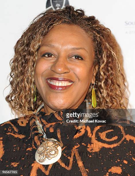 Actress CCH Pounder arrives at the Opening Night Gala of the Pan African Film Festival at the Directors Guild Theatre on February 10, 2010 in West...