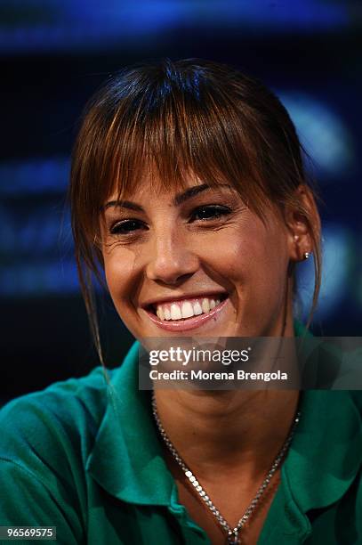 Tania Cagnotto attends the Italian tv show "Scalo 76" on September 17, 2008 in Milan, Italy.
