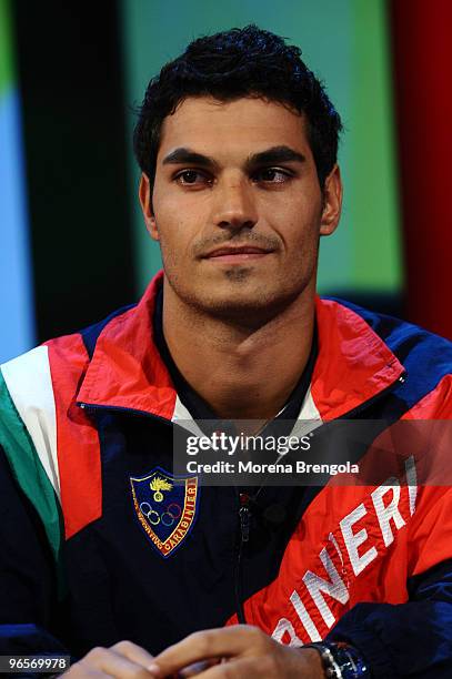 Francesco Dell�Uomo during the Italian tv show "Scalo 76" on September 17, 2008 in Milan, Italy.