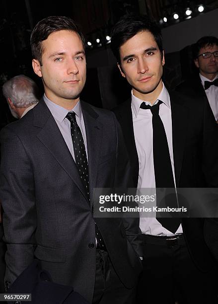 Fashion designers Jack McCollough and Jack McCollough of Proenza Schouler attends the amfAR New York Gala co-sponsored by M.A.C Cosmetics at Cipriani...