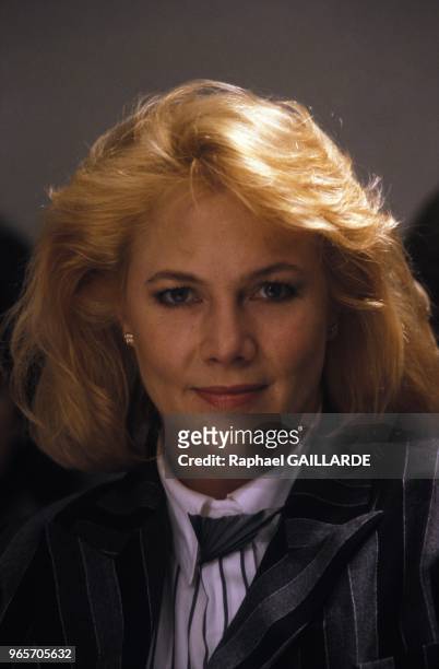 Actress Kathleen Turner in Paris, October 19, 1986.