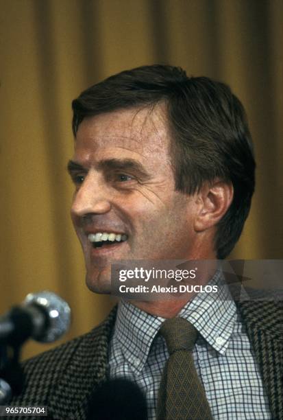 Bernard Kouchner at Conference on Ethiopia in Paris, October 29, 1986.