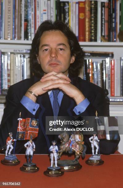 Writer Gonzague Saint Bris, Paris, December 18, 1986.