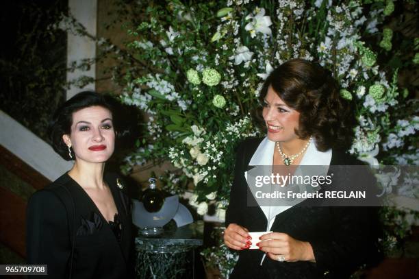 Paloma Picasso And Ira Of Furstenberg At Party, Paris, April 22, 1985.