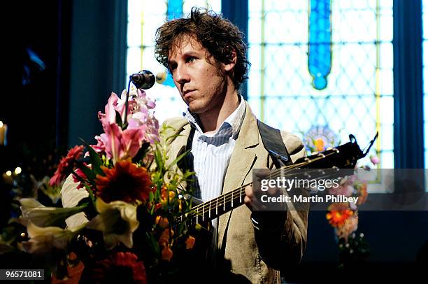 Ben Lee performs on Vodafone Live at the Chapel TV Show on 5th December 2005 in Melbourne, Australia.