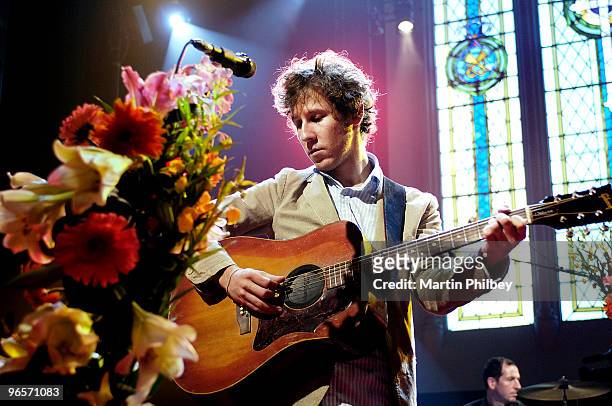 Ben Lee performs on Vodafone Live at the Chapel TV Show on 5th December 2005 in Melbourne, Australia.