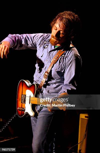 Dan Auerbach of The Black Keys performs on stage at Hi Fi Bar on 18th September 2003 in Melbourne, Australia.