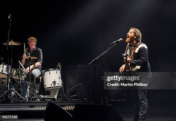 Patrick Carney and Dan Auerbach of The Black Keys perform on stage at Palais Theatre on 11th January 2009 in Melbourne, Australia.