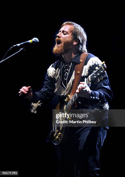 Dan Auerbach of The Black Keys performs on stage at Palais Theatre on 11th January 2009 in Melbourne, Australia.
