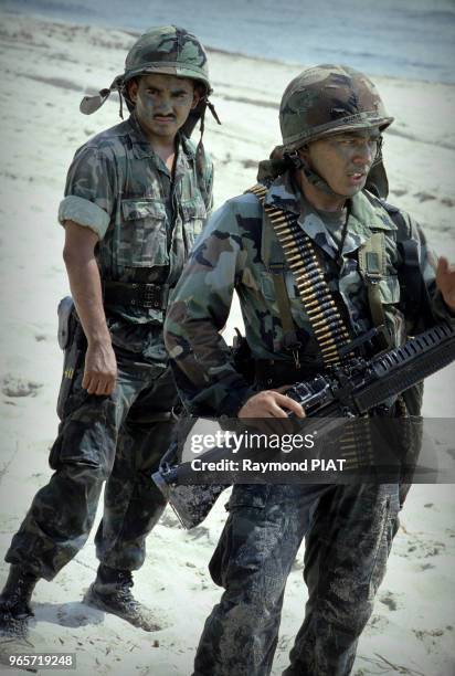 Soldats des commandos de marine de l'armée américaine lors d'opérations militaires 'Cobra Gold', Thaïlande.