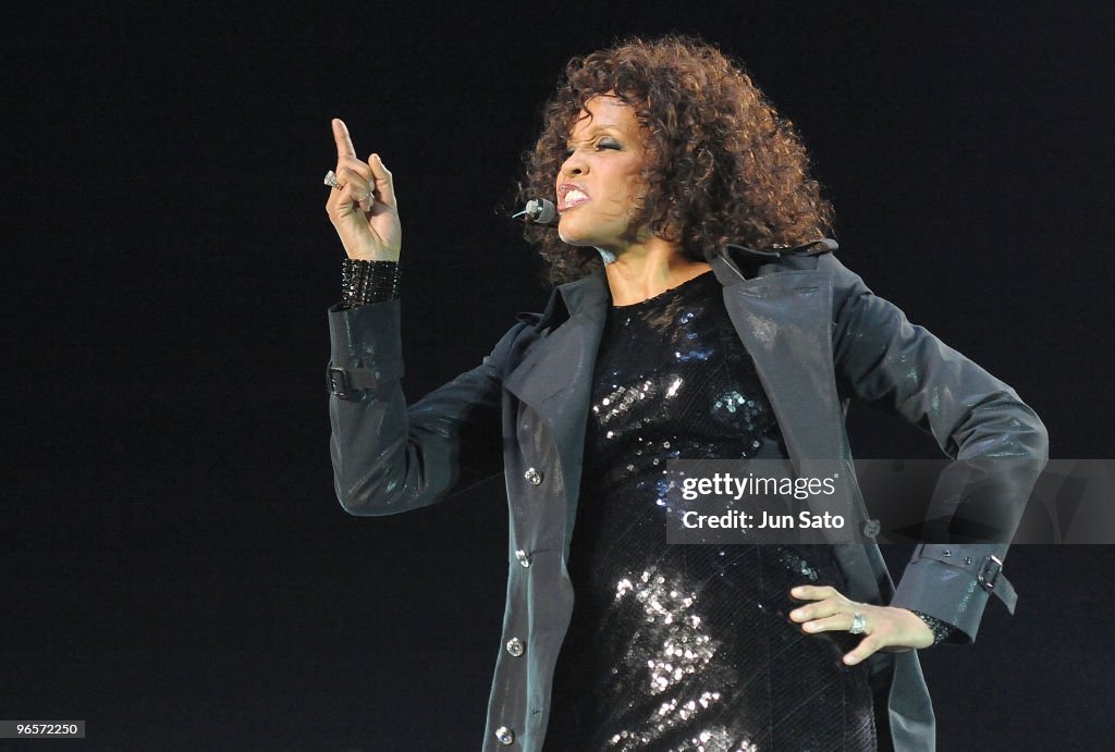 Whitney Houston Performs In Japan