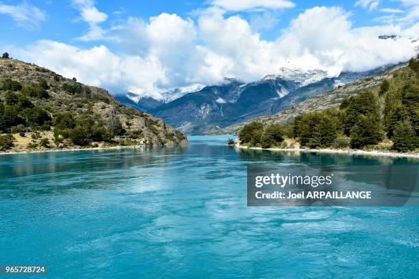 Fleuve Rio Baker sur la Carretera Austral , 27 janvier 2016, Patagonie, Chili.