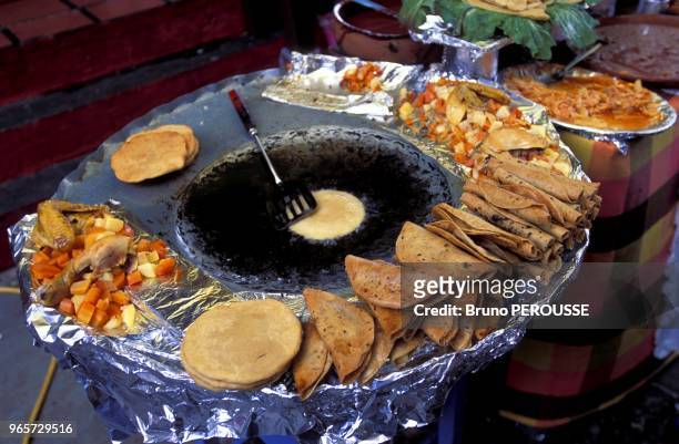 Nourriture traditionnelle, Morelia, Etat de Michoac?n, Mexique.